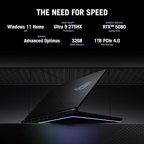 ASUS ROG STRIX G16 2025 GAMING LAPTOP 16 2.5K 240HZ RTX 5080 INTEL CORE ULTRA 9 32GB 1TB SSD