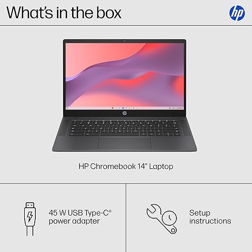 HP CHROMEBOOK 14 LAPTOP, INTEL N100, 8GB RAM, 128GB UFS, HD DISPLAY, CHROME OS, GRAY