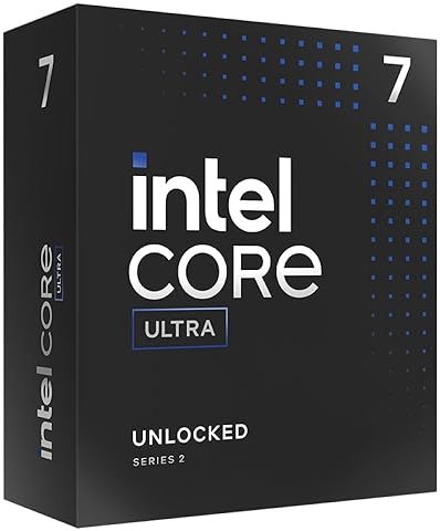 INTEL CORE ULTRA 7 DESKTOP CPU 265K - 20 CORES 8 P 12 E UP TO 5.5 GHZ PERFORMANCE PROCESSOR