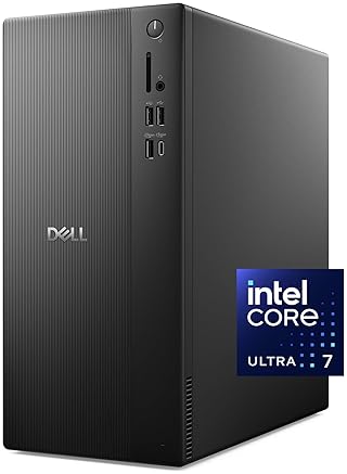 DELL TOWER DESKTOP ECT1250 - INTEL CORE ULTRA 7-265, 16GB DDR5, 1TB SSD, UHD GRAPHICS, KEYBOARD