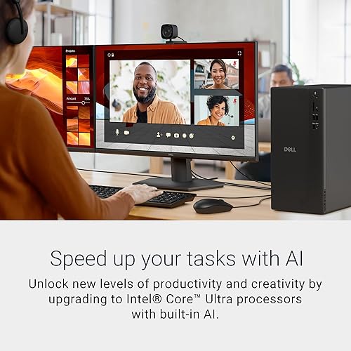 DELL TOWER DESKTOP ECT1250 - INTEL CORE ULTRA 7-265, 16GB DDR5, 1TB SSD, UHD GRAPHICS, KEYBOARD