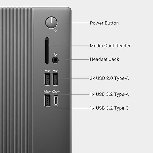 DELL TOWER DESKTOP ECT1250 - INTEL CORE ULTRA 7-265, 16GB DDR5, 1TB SSD, UHD GRAPHICS, KEYBOARD