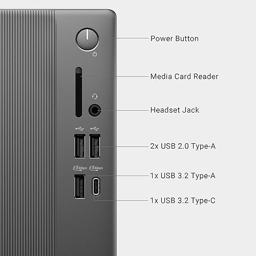 DELL SLIM DESKTOP ECS1250, INTEL CORE ULTRA 5-225, 16GB DDR5, 512GB SSD, UHD GRAPHICS, KEYBOARD