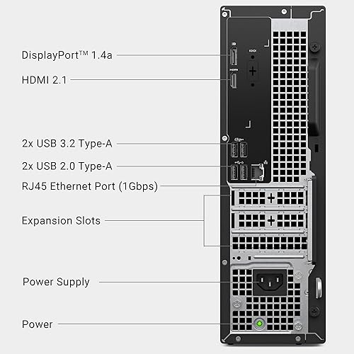 DELL SLIM DESKTOP ECS1250, INTEL CORE ULTRA 5-225, 16GB DDR5, 512GB SSD, UHD GRAPHICS, KEYBOARD
