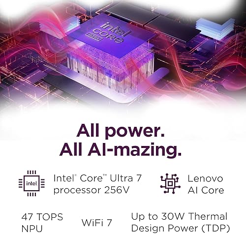 LENOVO SLIM 7I AURA 2025 LAPTOP - CORE ULTRA 7, 16GB RAM, 1TB SSD, 14 WUXGA OLED, LUNA GREY