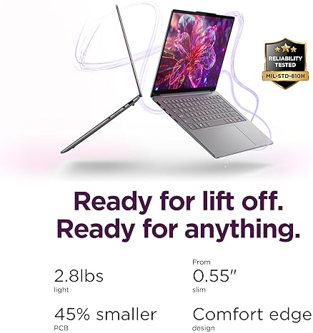 LENOVO SLIM 7I AURA 2025 LAPTOP - CORE ULTRA 7, 16GB RAM, 1TB SSD, 14 WUXGA OLED, LUNA GREY