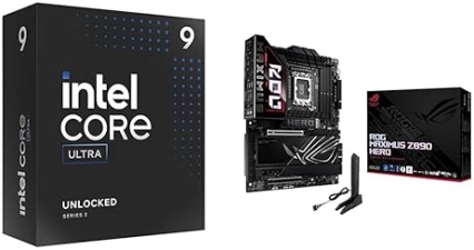 INTEL ULTRA 9 24-CORE CPU ASUS ROG MAXIMUS Z890 HERO ATX MOTHERBOARD DDR5 WIFI 7 BUNDLE