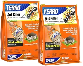 TERRO T901SR ANT KILLER PLUS GRANULES 2-PACK KILLS FIRE ANTS, FLEAS, COCKROACHES MORE