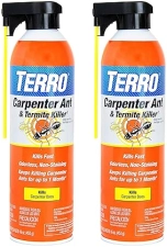 TERRO CARPENTER ANT, TERMITE CARPENTER BEE KILLER SPRAY, INDOOR OUTDOOR, 2 PACK 32 OZ