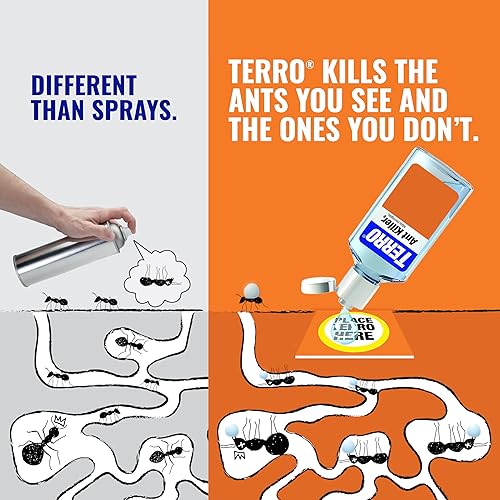 TERRO T200-3SR LIQUID ANT KILLER BAITS 3 PACK EFFECTIVE ANT CONTROL SOLUTION