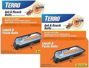 TERRO ANT ROACH BAIT T360SR - INDOOR INSECT KILLER FOR ANTS, ROACHES SILVERFISH, 2 PACK