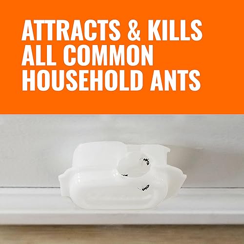 TERRO INDOOR LIQUID ANT BAITS WITH ADHESIVE STRIPS, 8-PACK ANT TRAP AND BAIT STATION T334SR