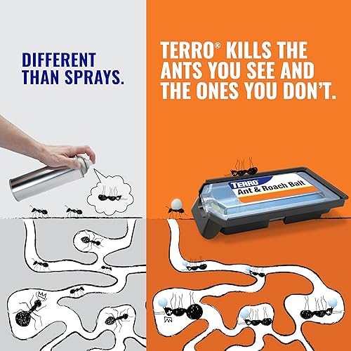 TERRO T360 ANT AND ROACH BAITS 10 PACK, EFFECTIVE BLACK PEST CONTROL BAIT STATIONS