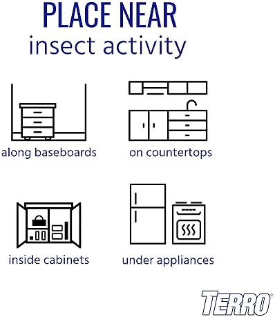 TERRO T360 ANT AND ROACH BAITS 10 PACK, EFFECTIVE BLACK PEST CONTROL BAIT STATIONS