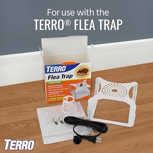 TERRO FLEA TRAP REFILL GLUE CARDS FOR T230 INDOOR FLEA TRAP, 3 COUNT PACK T231