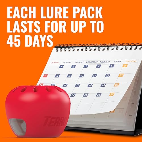 TERRO FRUIT FLY TRAPS INDOOR 4-PACK WITH 180-DAY LURE SUPPLY EFFECTIVE PEST CONTROL