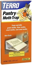 TERRO PANTRY MOTH TRAPS 2-PACK ATTRACT TRAP GRAIN, FLOUR, MEAL, SEED MOTHS FOR KITCHENS