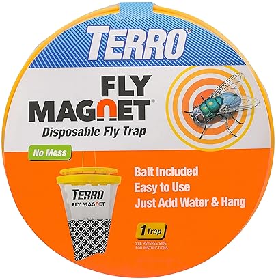 TERRO FLY MAGNET DISPOSABLE OUTDOOR FLY TRAP WITH BAIT T524 EFFECTIVE FLY CONTROL