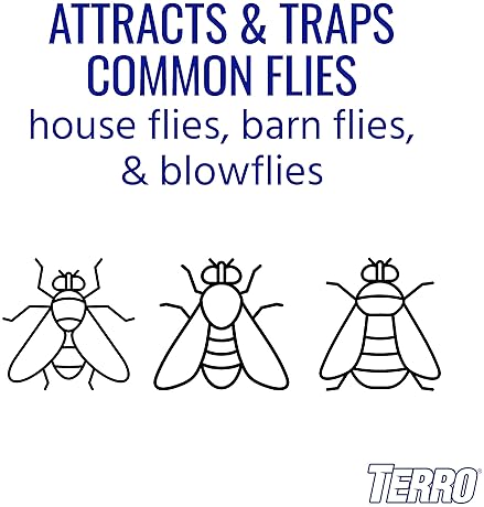 TERRO FLY MAGNET DISPOSABLE OUTDOOR FLY TRAP WITH BAIT T524 EFFECTIVE FLY CONTROL