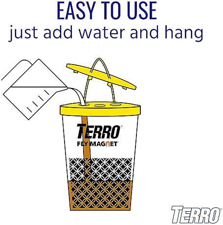 TERRO FLY MAGNET DISPOSABLE OUTDOOR FLY TRAP WITH BAIT T524 EFFECTIVE FLY CONTROL