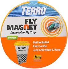 TERRO FLY MAGNET DISPOSABLE OUTDOOR FLY TRAP WITH BAIT T524 EFFECTIVE FLY CONTROL