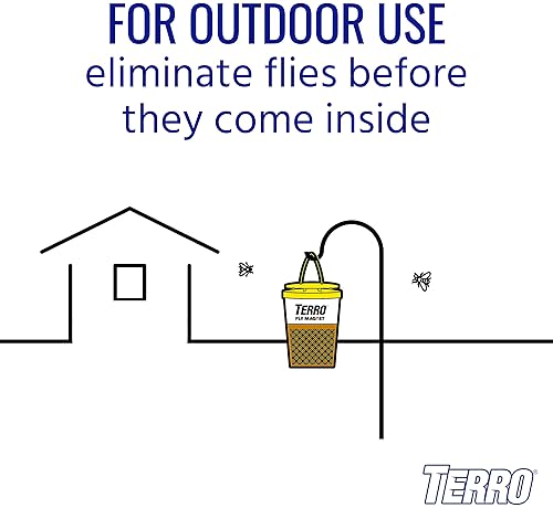 TERRO FLY MAGNET DISPOSABLE OUTDOOR FLY TRAP WITH BAIT T524 EFFECTIVE FLY CONTROL