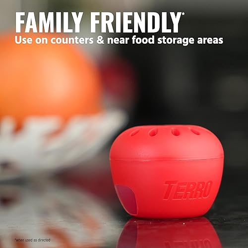 TERRO INDOOR FRUIT FLY TRAPS 6 PACK WITH 270-DAY LURE SUPPLY FOR EFFECTIVE PEST CONTROL