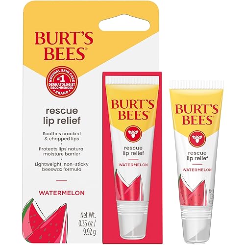 BURTS BEES WATERMELON RESCUE LIP BALM 0.35OZ HYDRATING, NATURAL BEESWAX SHEA BUTTER