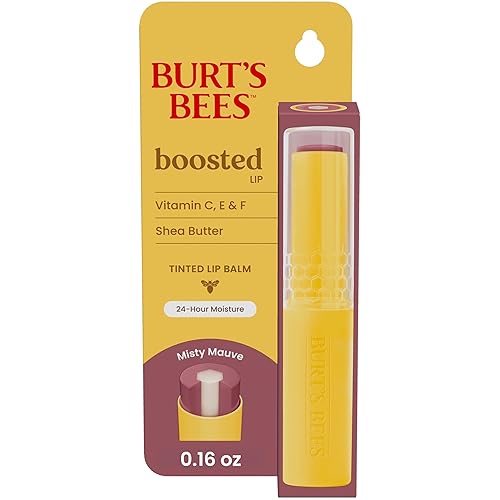 BURT S BEES TINTED LIP BALM MISTY MAUVE HYDRATING 24H MOISTURIZER WITH NATURAL BEESWAX