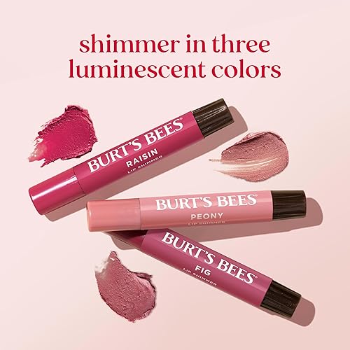 BURTS BEES NUDE LIP SHIMMER TRIO MOISTURIZING TINTED BALM, NATURAL GLOW, 3 X 0.09 OZ