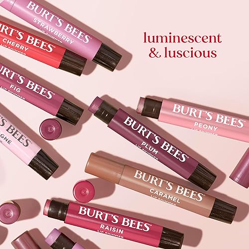 BURTS BEES NUDE LIP SHIMMER TRIO MOISTURIZING TINTED BALM, NATURAL GLOW, 3 X 0.09 OZ