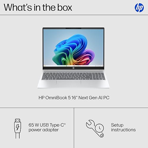 HP OMNIBOOK 5 16 INCH NEXT GEN AI PC, 2K DISPLAY, AMD RYZEN AI 5 340, 16 GB RAM, 512 GB SSD, AMD RAD