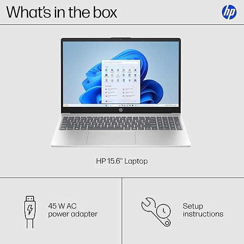 HP 15.6 INCH LAPTOP, HD TOUCHSCREEN DISPLAY, AMD RYZEN 3 7320U, 8 GB RAM, 256 GB SSD, AMD RADEON GRA