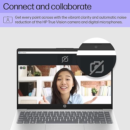 HP 14 INCH LAPTOP, HD TOUCHSCREEN DISPLAY, AMD RYZEN 5 7520U, 8 GB RAM, 512 GB SSD, AMD RADEON GRAPH