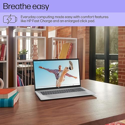 HP 17.3 INCH LAPTOP, HD DISPLAY, AMD RYZEN 5 7520U, 16 GB RAM, 512 GB SSD, AMD RADEON GRAPHICS, WIND