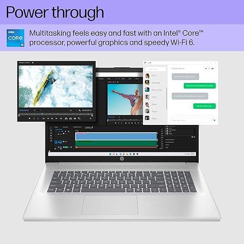 HP 17.3 INCH LAPTOP, FHD DISPLAY, INTEL CORE I5-1334U, 16 GB RAM, 512 GB SSD, INTEL IRIS XE GRAPHICS