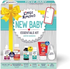 LITTLE REMEDIES NEWBORN ESSENTIALS KIT WITH SALINE SPRAY, DIAPER CREAM, GAS DROPS GRIPE WATER