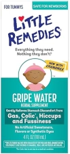 LITTLE REMEDIES GRIPE WATER FOR NEWBORNS ALCOHOL GLUTEN FREE, NO ARTIFICIAL COLORS, 4 OZ
