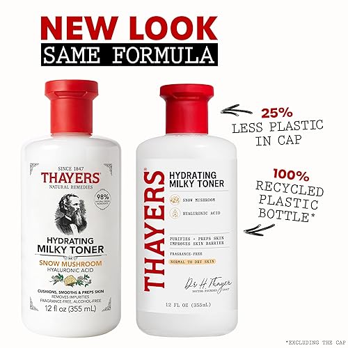 THAYERS MILKY FACE TONER WITH SNOW MUSHROOM HYALURONIC ACID FOR DRY SENSITIVE SKIN 355ML