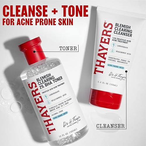 THAYERS SALICYLIC ACID 2 ACNE TONER BLEMISH CLEARING, SOOTHING, NON-STRIPPING, 12 OZ
