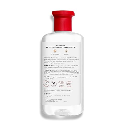 THAYERS 2 AHA EXFOLIATING TONER WITH GLYCOLIC, LACTIC ACID WITCH HAZEL 12OZ SKIN CARE