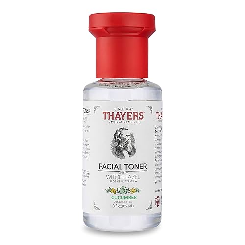 THAYERS ALCOHOL-FREE WITCH HAZEL FACIAL TONER WITH ALOE VERA CUCUMBER, 3 OZ TRIAL SIZE