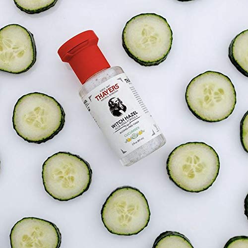 THAYERS ALCOHOL-FREE WITCH HAZEL FACIAL TONER WITH ALOE VERA CUCUMBER, 3 OZ TRIAL SIZE