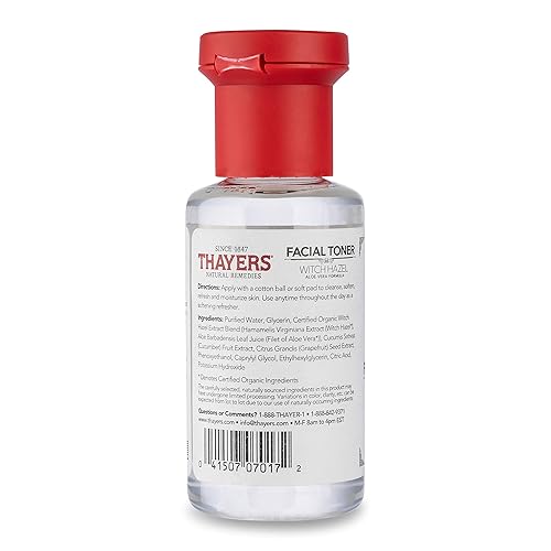 THAYERS ALCOHOL-FREE WITCH HAZEL FACIAL TONER WITH ALOE VERA CUCUMBER, 3 OZ TRIAL SIZE