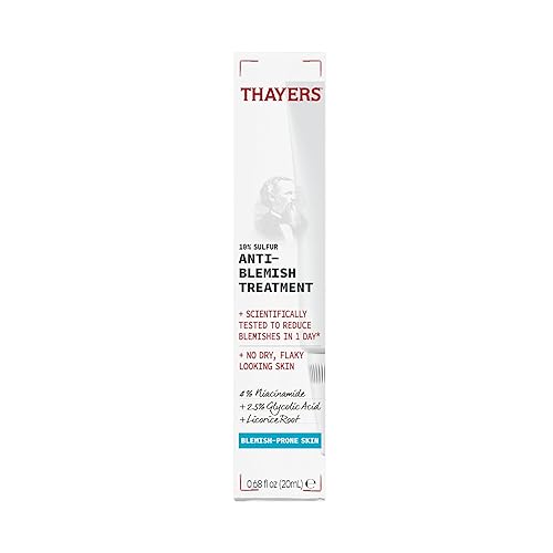 THAYERS RAPID ACNE TREATMENT WITH 10 SULFUR, NIACINAMIDE GLYCOLIC ACID 0.68 FL OZ