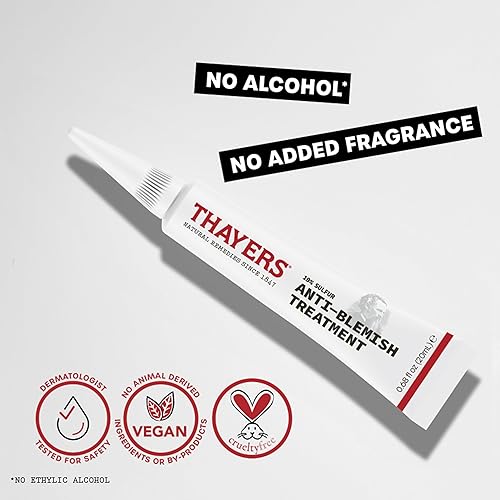 THAYERS RAPID ACNE TREATMENT WITH 10 SULFUR, NIACINAMIDE GLYCOLIC ACID 0.68 FL OZ