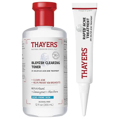 THAYERS 2 SALICYLIC ACID TONER 10 SULFUR ACNE TREATMENT SOOTHING BLEMISH CARE