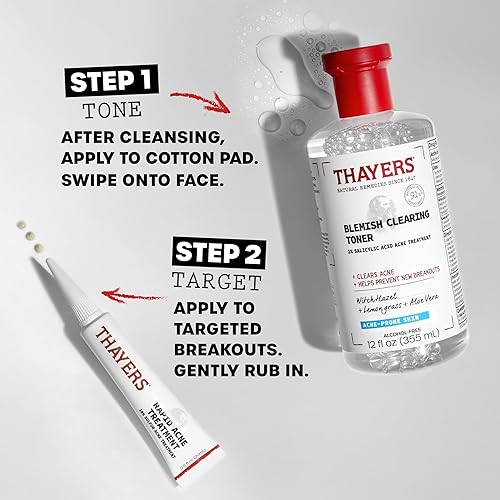 THAYERS 2 SALICYLIC ACID TONER 10 SULFUR ACNE TREATMENT SOOTHING BLEMISH CARE
