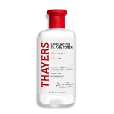 THAYERS 2 AHA EXFOLIATING TONER WITH GLYCOLIC LACTIC ACID, WITCH HAZEL, 12 OZ