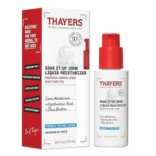 THAYERS 80HR LIQUID FACE MOISTURIZER WITH HYALURONIC ACID SNOW MUSHROOM, 2.5 OZ, DRY SKIN
